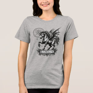 Gamigin Shadow Steed of the Goetia Realm Tri-Blend Shirt
