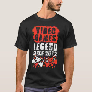 Gaming 2012 Birthday Boy Men Video Games Birthday  T-Shirt