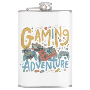 Gaming Adventure Hip Flask