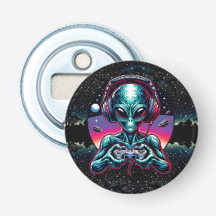 Gaming Alien Extraterrestrial Being Bottle Opener