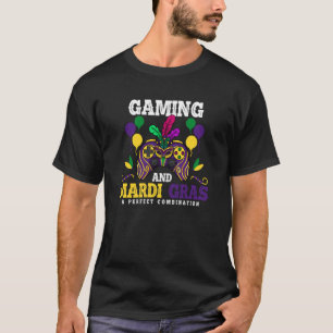 Gaming and mardi gras a perfect combination 4 T-Shirt