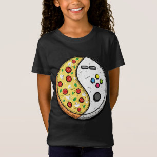 Gaming and Pizza Design for Gamer Boy T-Shirt
