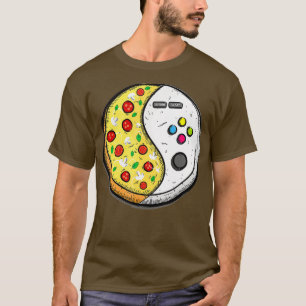 Gaming and Pizza Design for Gamer Boy T-Shirt