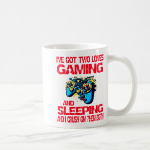 Gaming And Sleeng Gamer Valentines Day Boys Kids  Coffee Mug