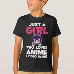 Gaming Anime Japanese Girl Manga Otaku Kids T-Shirt
