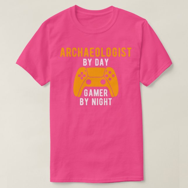 Gaming Archaeologist Archaeology T-Shirt (Design Front)