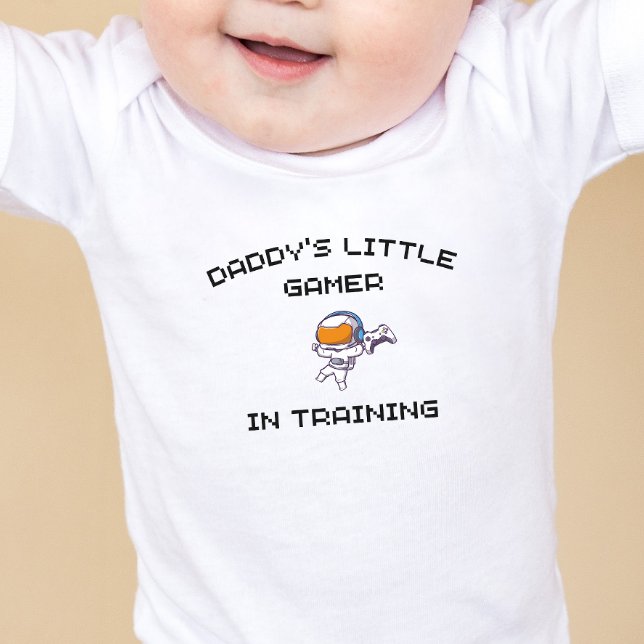 Gaming Baby - Daddy's little gamer in training Baby Bodysuit (Creator Uploaded)