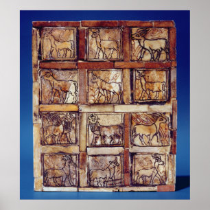 Gaming board, animals of the field and forest poster