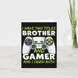 Gaming Boys Girls Men Gamer Video Game 2  Card