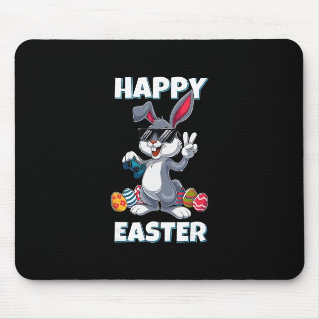 Gaming Bunny Gamer Easter Sket  Mouse Pad (Front)