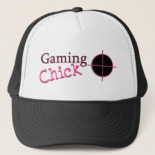Gaming Chick Trucker Hat (Front)