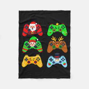 Gaming Christmas For Boys Gamer Youth Teens Men Xm Fleece Blanket