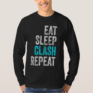 Gaming Clan Apparel Eat Sleep Clash Repeat Clans V T-Shirt