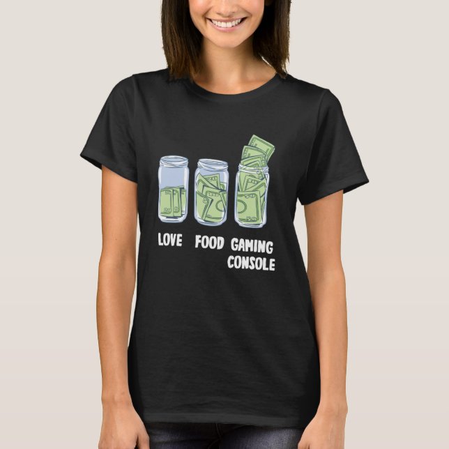 gaming Console Money Bank T-Shirt (Front)