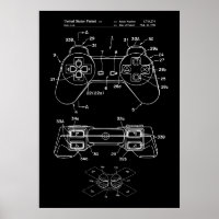 Gaming Controller Blueprint Art