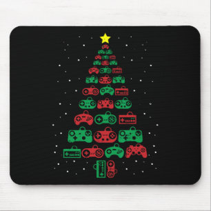 Gaming Controller Christmas Tree Gamer Party Cool  Mouse Pad