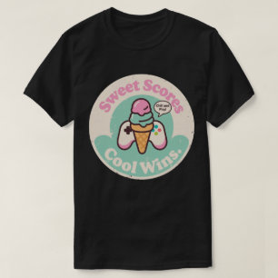 Gaming Controller Dessert Cone Retro Style T-Shirt