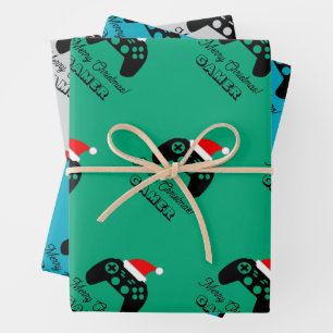 Gaming controller for gamer custom Christmas gift Wrapping Paper Sheet