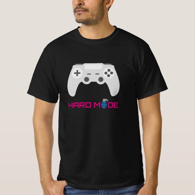 Gaming Controller Hard Mode T-Shirt (Front)