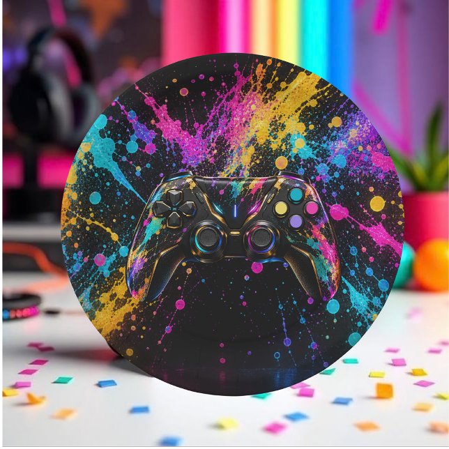 Gaming Controller Paper Plate (Gaming Controller Paper Plates )