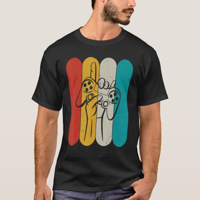 Gaming Controller Retro Gaming T-Shirt (Front)