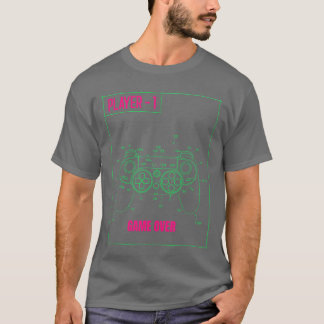 Gaming Controller Retro Style Player 1 Saying Game T-Shirt
