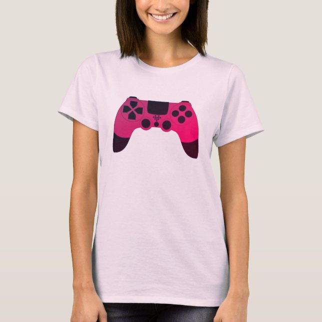 Gaming Controller Videogames Nerd Gamer T-Shirt (Front)