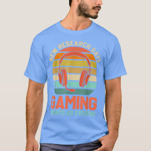 Gaming Counts As Exercise Funny Video Game Gamer M T-Shirt