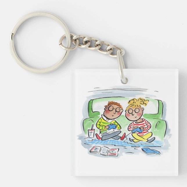 Gaming Couple Key Ring (Front)