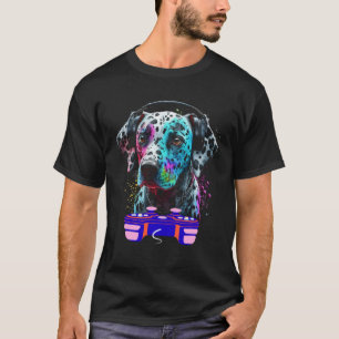 Gaming Dalmatian Dog Player Animal Video Gamer  Me T-Shirt