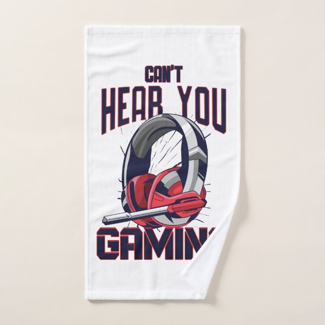 Gaming design with headset hand towel (Hand Towel)