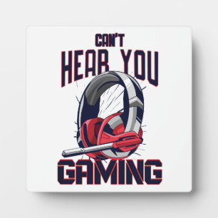 Gaming design with headset plaque