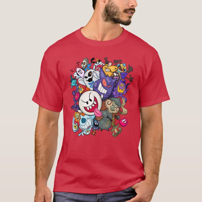 Gaming Doodle friends friend T-Shirt (Front)