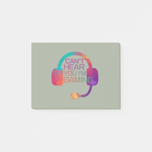 Gaming Earphones For Gamers Post-it Notes (Front)