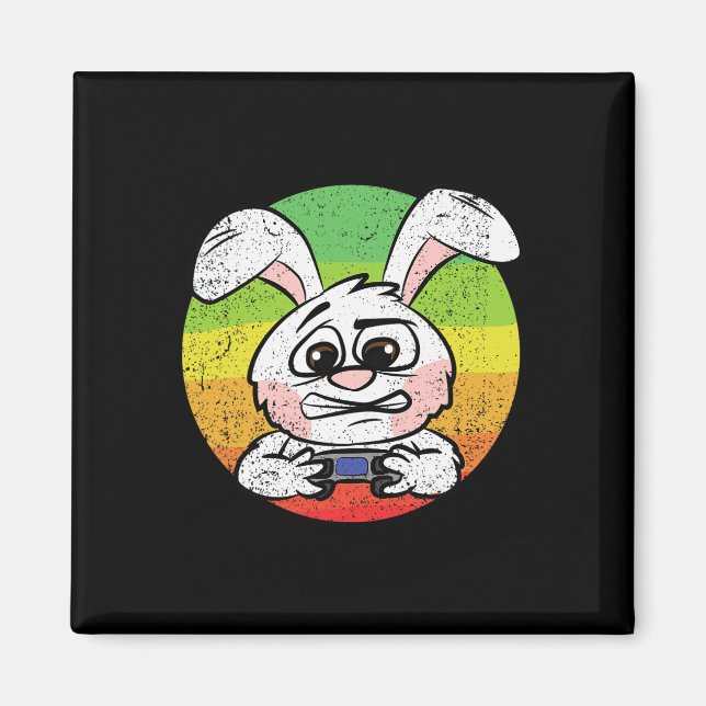 Gaming Easter Egg Hunting Video-game Controller Ga Magnet (Front)