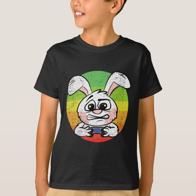 Gaming Easter Egg Hunting Video-game Controller Ga T-Shirt (Front)