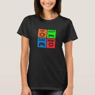 Gaming Eat Sleep Game Repeat Gaming T T-Shirt