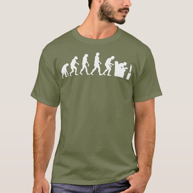 GAMING EVOLUTION Funny Retro Video Game Gamer T-Shirt (Front)