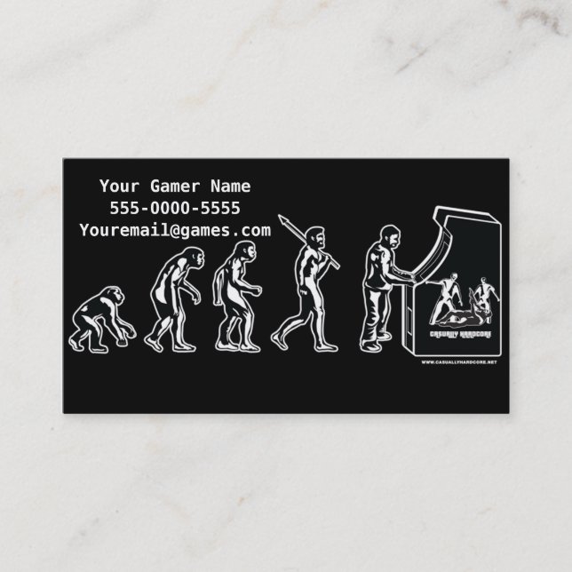 Gaming Evolution Gamer Business Cards (Front)