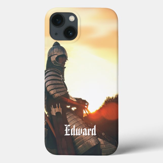 Gaming Fantasy Mediaeval Mounted Knight Case-Mate iPhone Case (Back)