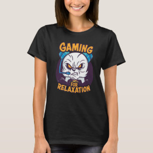 Gaming for relaxation Gamer Nerd Panda PC Computer T-Shirt