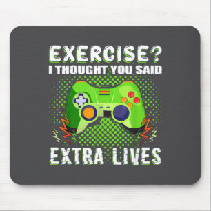 Gaming Funny Exercise I Thought You Said Extra Liv Mouse Pad