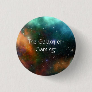 GAMING GALAXY OUTER SPACE MULTI COLOURS 3 CM ROUND BADGE