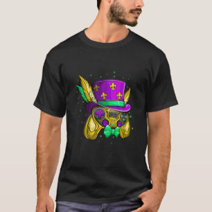 Gaming Game Controller Beads Parade Happy Mardi Gr T-Shirt