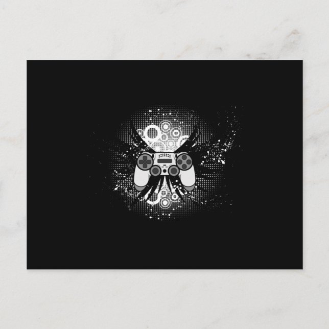Gaming Game Gamer Controller Video Game Gift Idea Postcard (Front)
