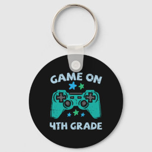Gaming Game On 4th Grade Fourth First Day School G Key Ring