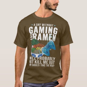 Gaming Gamer Anime Japanese Noodle Ramen T-Shirt