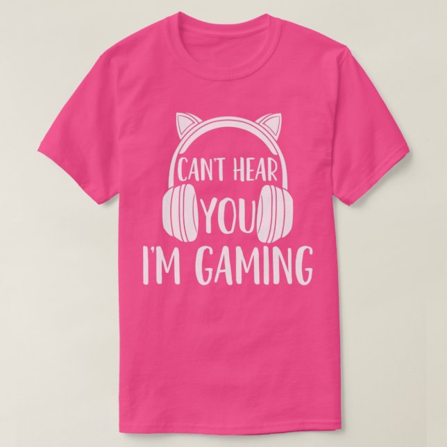 Gaming Gamer Video Game Headset T-Shirt (Design Front)