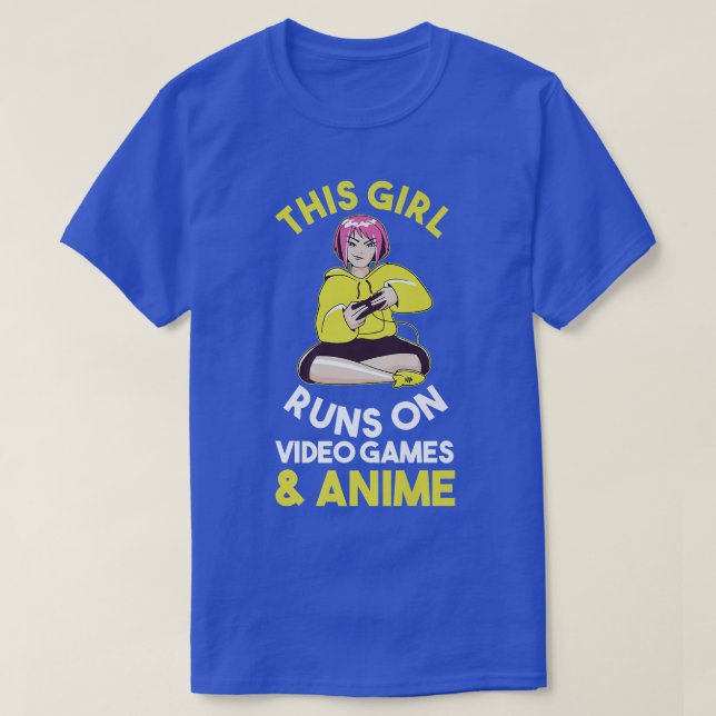 Gaming Games Gamer Anime Premium  T-Shirt (Design Front)