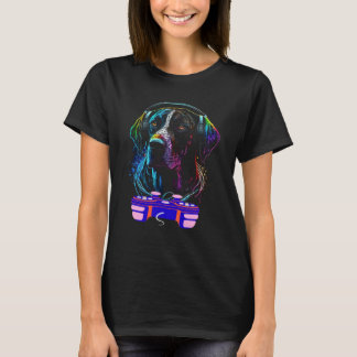 Gaming German Shorthaired Dog Player Video Gamer T-Shirt